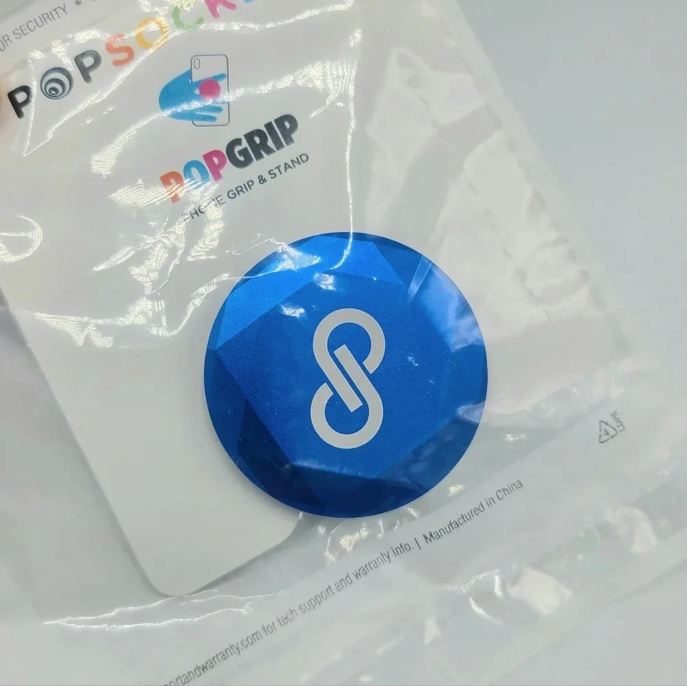 Poshmark Pop Socket Blue Jewel Beveled Jewel PopSocket Popgrip Birthday Swag